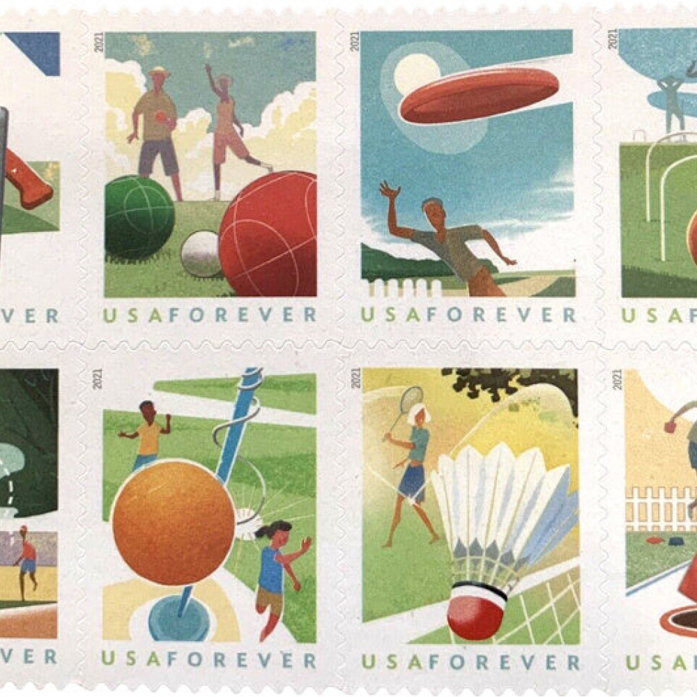 (2021) USPS Backyard Games Forever Stamps