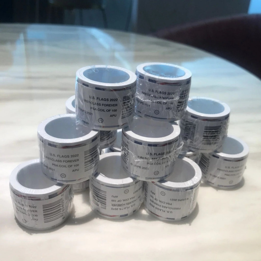 (2022) USPS Forever American Flag Stamps Rolls