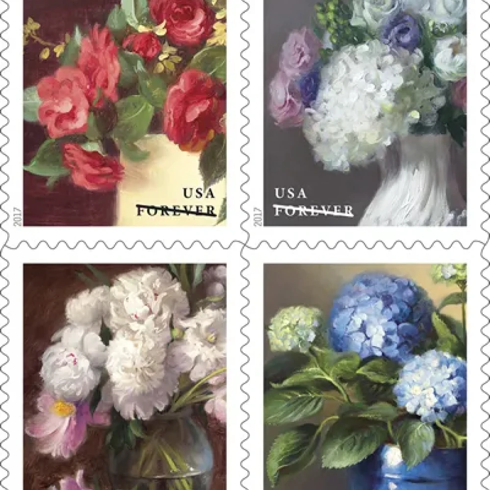 (2017) USPS Flowers from The Garden Forever Stamps